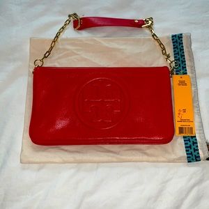 Red Leather Tory Burch Bag NWT
